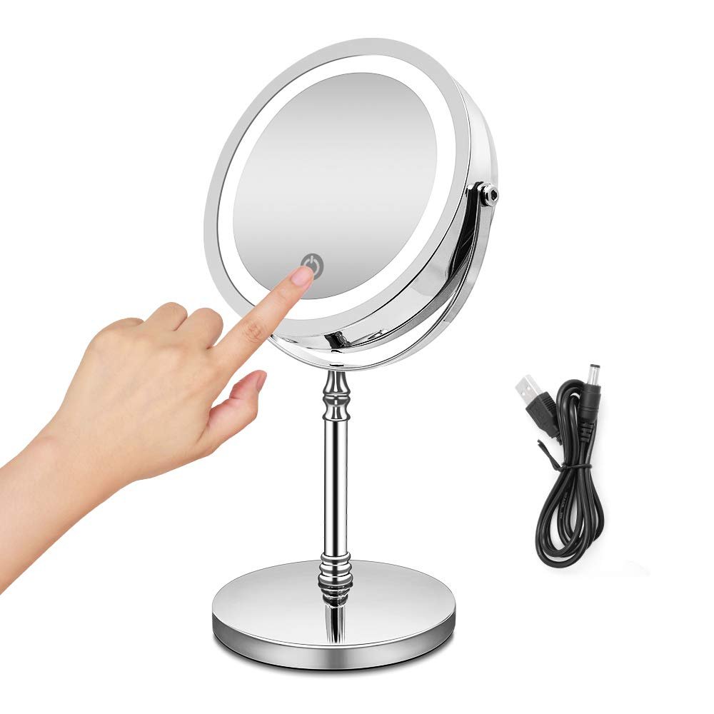 11. Fabuday 15X Lighted Magnifying Mirror with Lights
