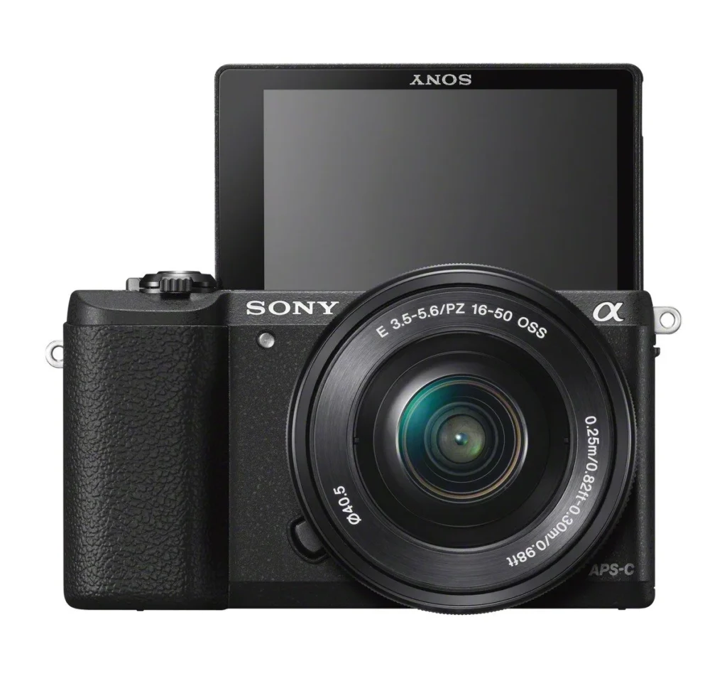 Sony A5100 camera with flip screen